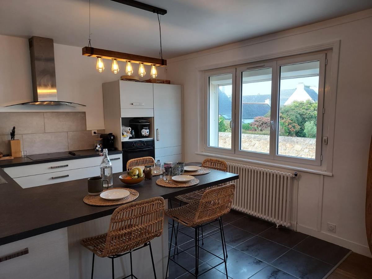 Maison Au Coeur Du Bourg, Plages A Pied Plougasnou Buitenkant foto